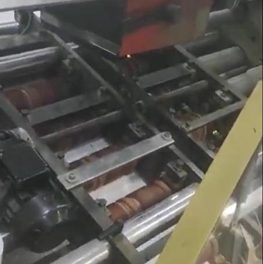 Used 2007 CURIONI SUN MASTER 350 (Gearless/Servo) paper bag making  machine with twisted handles units