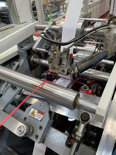 Used 2017 (JIANGSHE) Jiangsu Fangbang Machinery QFP14C - SHEET FED square bottom paper bag machine with TWISTED handles unit