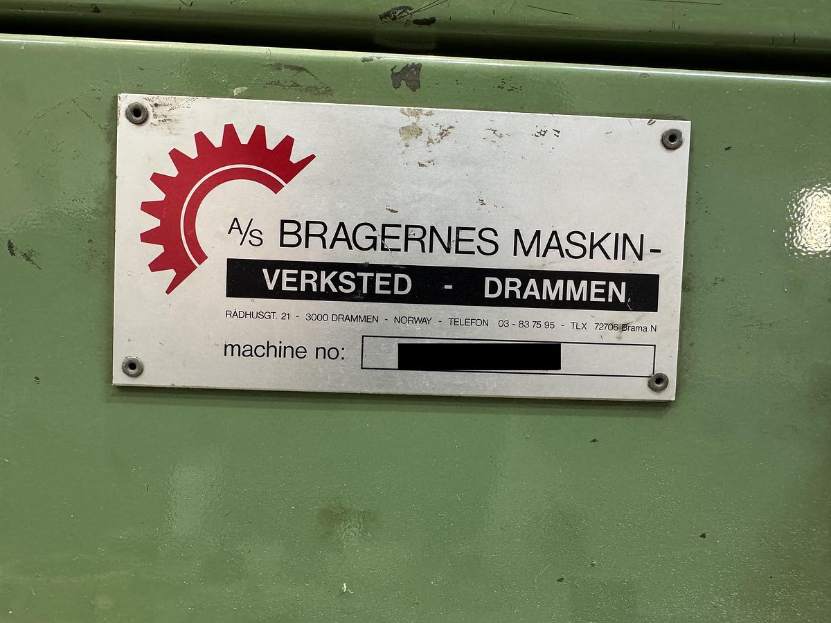 Used (visible in production) 1992 BRAGERNES Gift Wrapping Paper Roll Production Machine