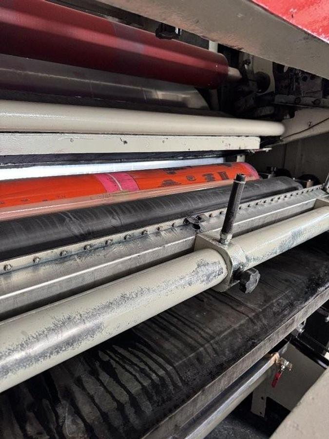 Used (visible in production) 2006 REMAK Central Drum Printing Press (6 col.)