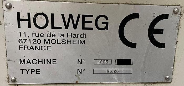 Used (visible in production) 2005 Holweg RS26 with in line 4 col. flexo IF526 & window device
