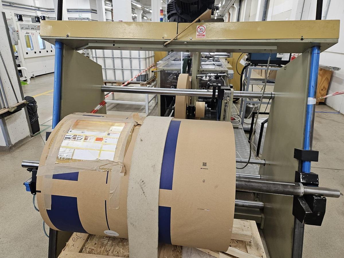 Used (visible in production) 1998 CURIONI SUN MASTER 540 - square bottom paper bag making machine with twisted handles unit (REDUCED PRICE)