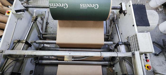 Used 2013 NEWLONG 148T+504 TH-7 | square bottom paper bag making machine with twisted handles unit