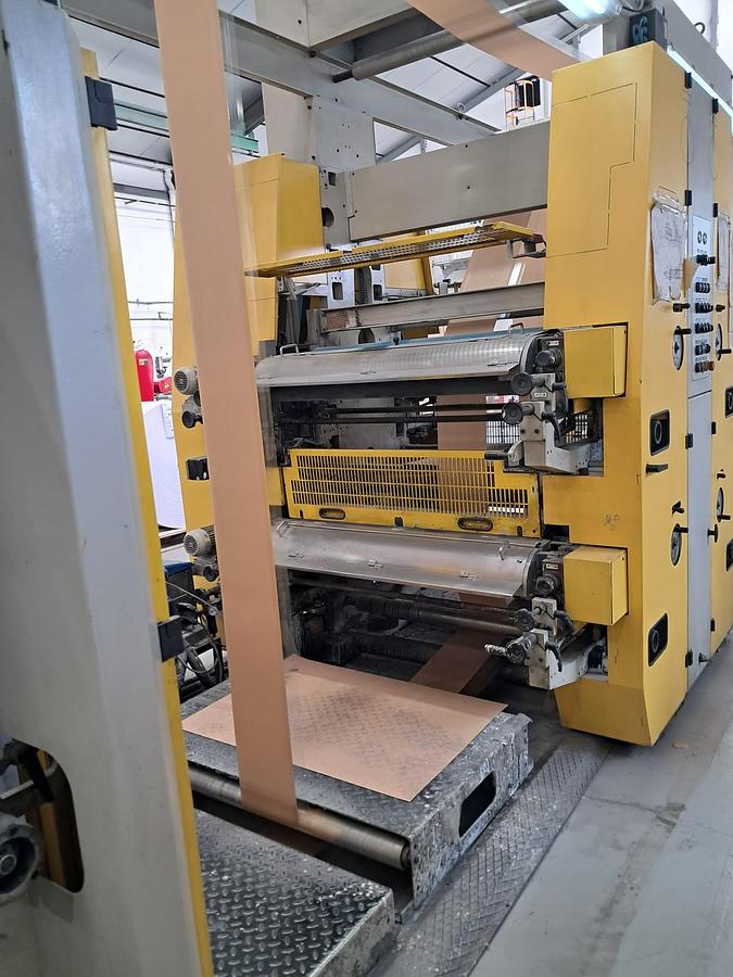 Used (visible in production) 2007 HOLWEG HOLWEG RS 26 Servotech | flat satchel paper bag making machine with window unit and in line flexo