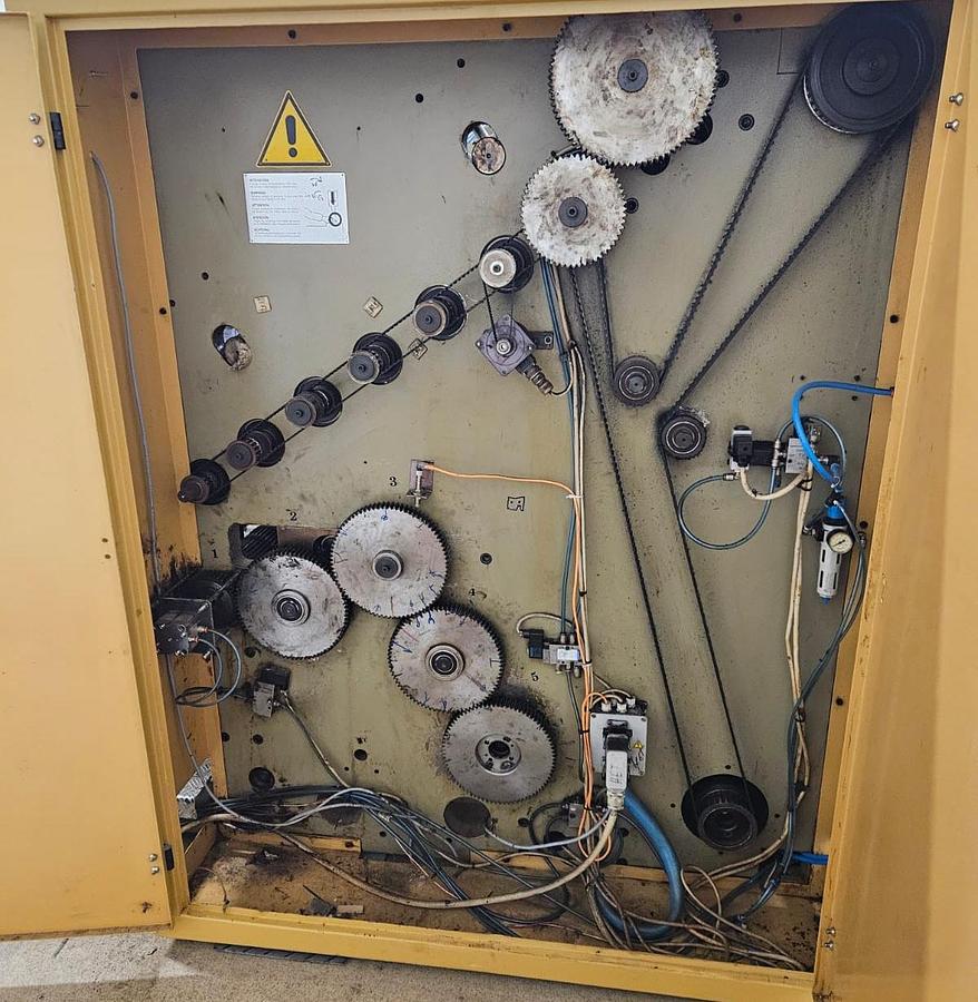 Used (visible in production) 1998 CURIONI SUN MASTER 540 - square bottom paper bag making machine with twisted handles unit (REDUCED PRICE)