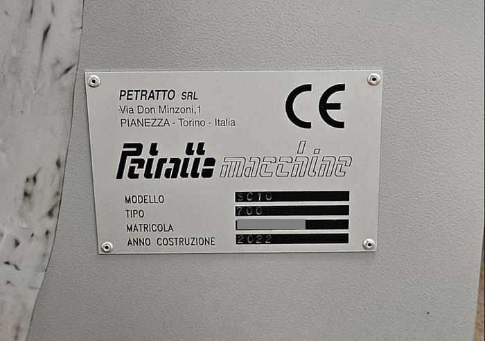 Used (visible in production) 2022 PETRATTO METRO SE 78 folding/gluing machine model  for premium e-commerce paper envelopes, with double adhesive strip