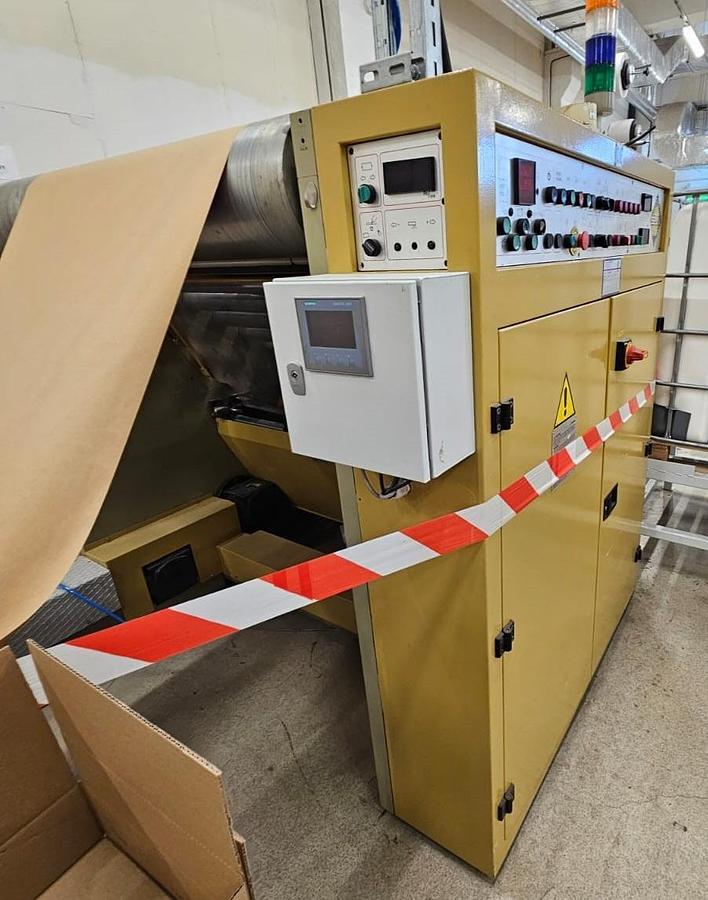 Used (visible in production) 1998 CURIONI SUN MASTER 540 - square bottom paper bag making machine with twisted handles unit (REDUCED PRICE)