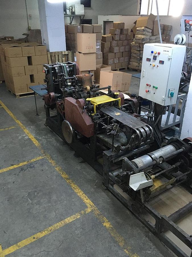 Used HONSEL Cross bottom (hexagonal) paper bag making machine