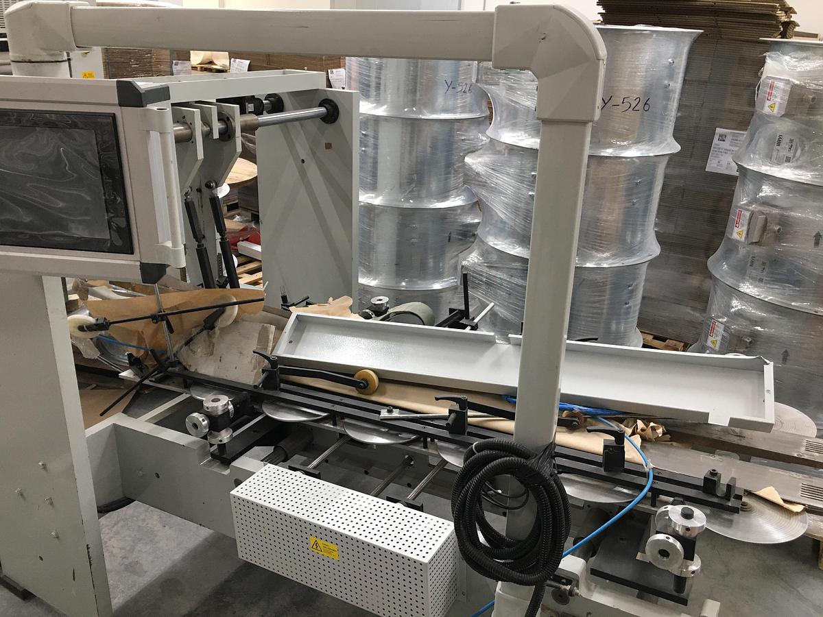 Used 2019 SUNHOPE SBH450B-518TH | Square bottom paper bag making machine with FLAT handle unit