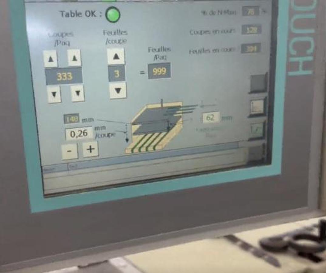 Used 2009 HOLWEG CTH-1 Sheet cutter with 2 colors printer and waxing unit