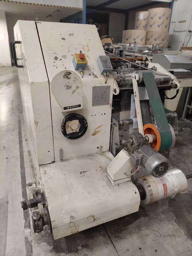 Used 1997 FABIO PERINI Automatic Toilet Roll Line + 1998 CASMATIC Tissue roll Packing Unit