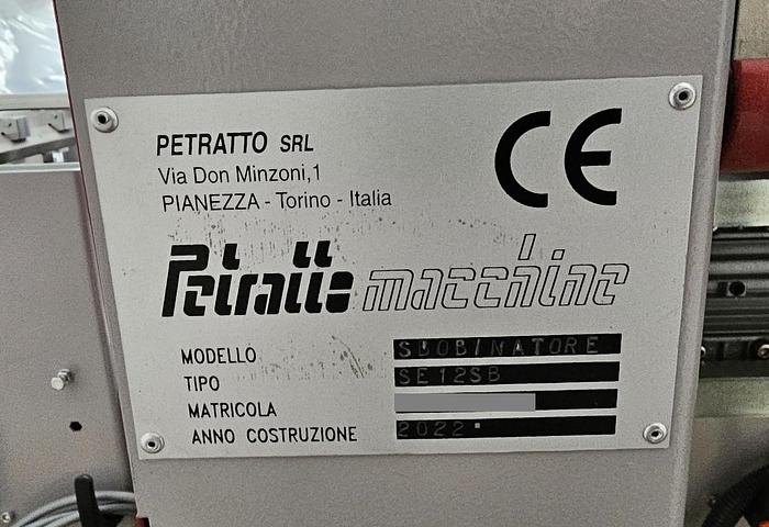 Used (visible in production) 2022 PETRATTO METRO SE 78 folding/gluing machine model  for premium e-commerce paper envelopes, with double adhesive strip