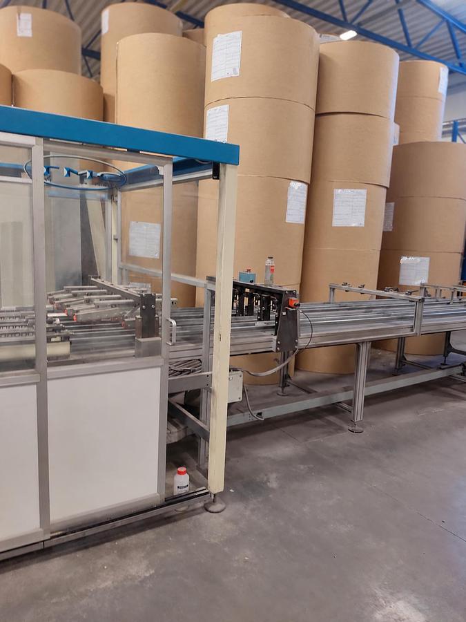 Used TMC (Italy) Packaging line for tissue rolls