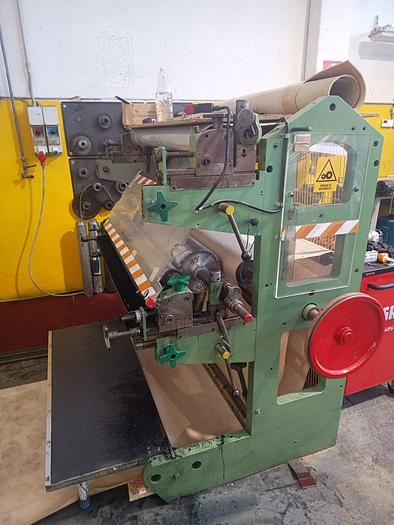 Used (visible in production) W&H TRIUMPH 3A with in-line 2 col. flexo | Square bottom paper bag makign machine (1/2 plies bags)