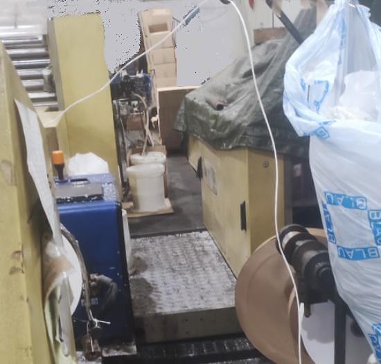 Used 2007 CURIONI SUN MASTER 350 (Gearless/Servo) paper bag making  machine with twisted handles units