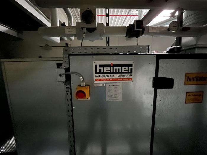 Used 2016 HEIMER Lackieranlagen + Lufttechnik PAINTING PLANT