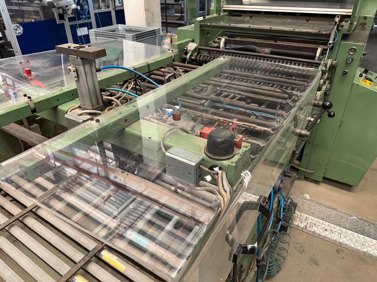 Used (visible in production) 1992 BRAGERNES Gift Wrapping Paper Roll Production Machine