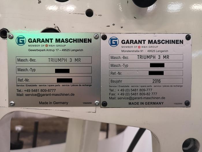 Used GARANT MASCHINEN TRIUMPH 3 MR
