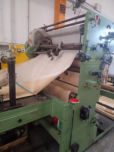 Used (visible in production) W&H TRIUMPH 3A with in-line 2 col. flexo | Square bottom paper bag makign machine (1/2 plies bags)
