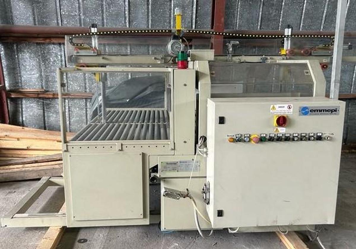 Used 2006 EMMEPI PC 1650/2 Compact | Automatic Jogger & Strapping Machine for Corrugated Cardboard Packages