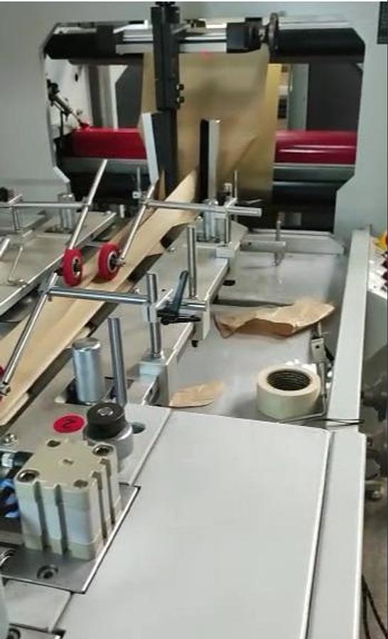 Used 2023 MTED RZJD-350J  Flat and Satchel  Paper Bag Machine with window unit and 4 Colors in-line  flexo