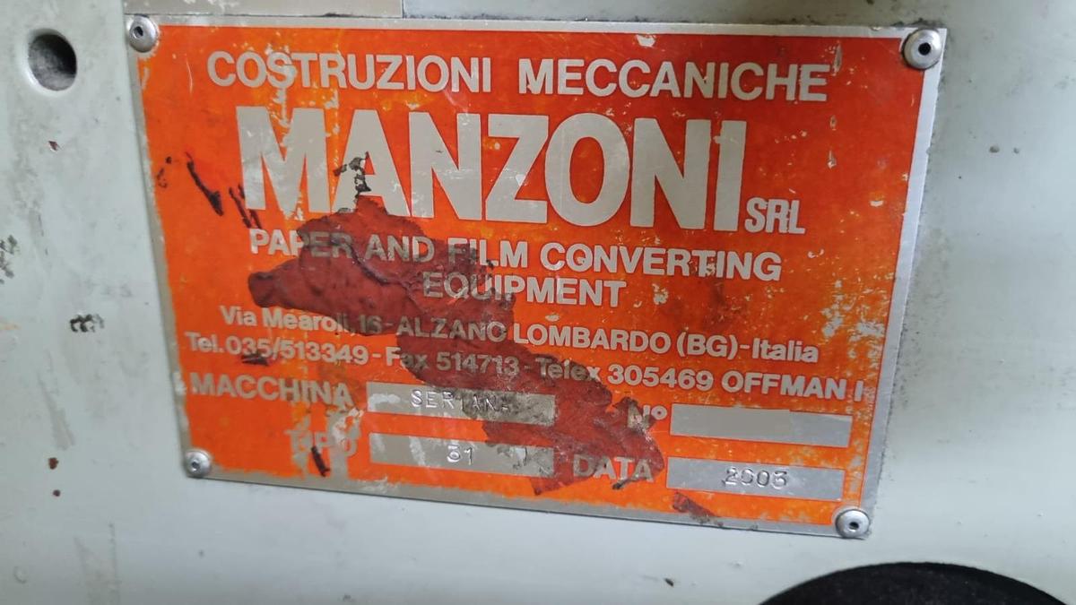 Used 2003 MANZONI SERIANA 31 with in-line 4 colors flexo printer