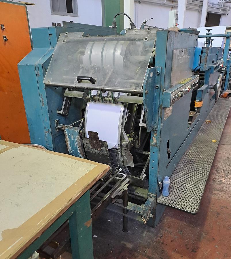 Used HOLWEG ROTABLOK SOS | Paper Bag Machine – Square-Bottom Bags with Flap, adhesive strip - with in-line 3 Colour Flexo