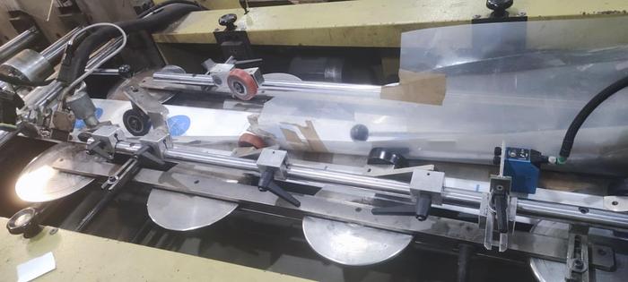 Used 2007 CURIONI SUN MASTER 350 (Gearless/Servo) paper bag making  machine with twisted handles units