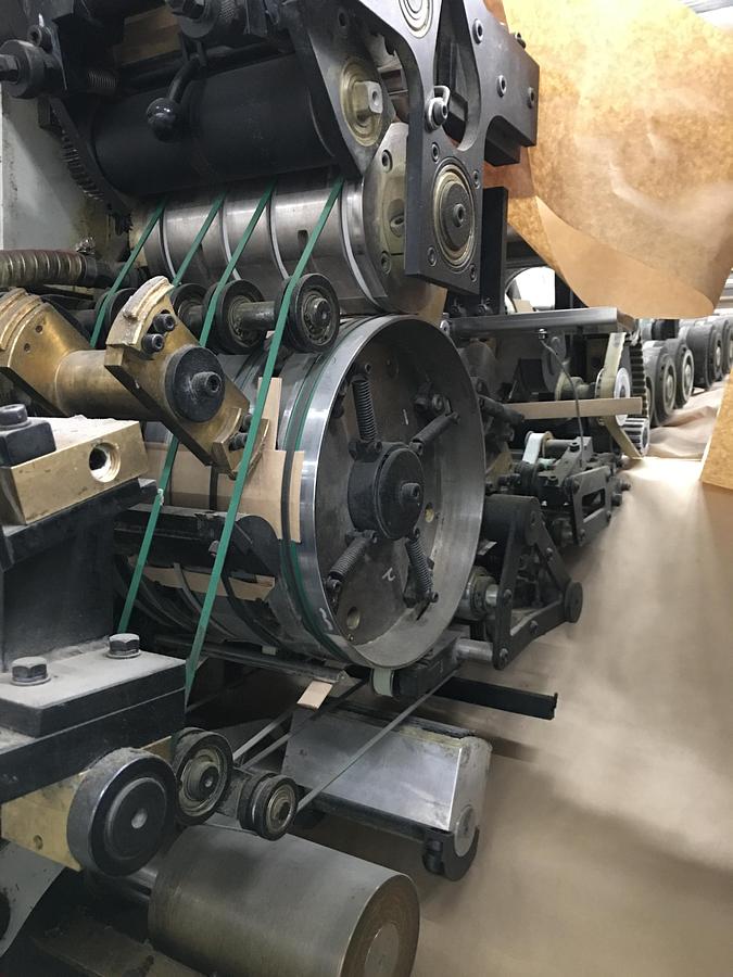 Used 2019 SUNHOPE SBH450B-518TH | Square bottom paper bag making machine with FLAT handle unit