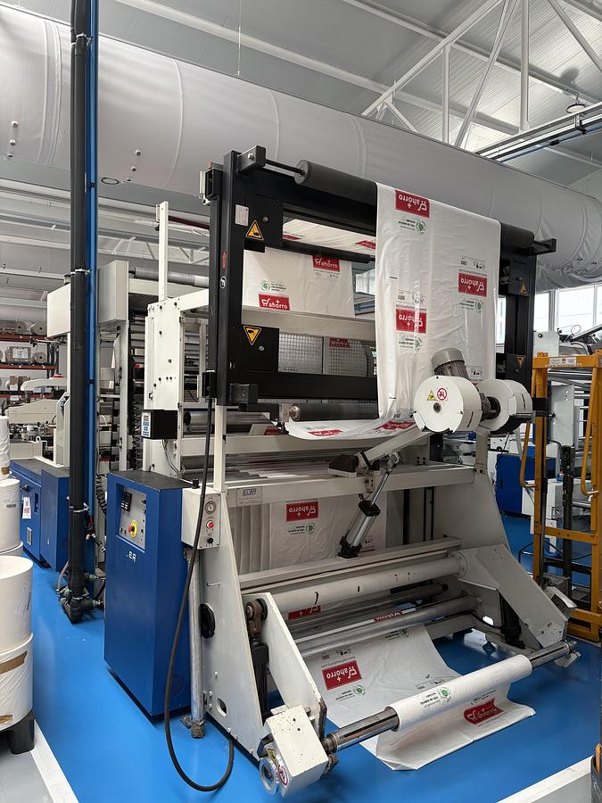 Used 2005 ELBA SA90EV-11 | Film bag bag-making machine (T-shirt plastic shopping bag)