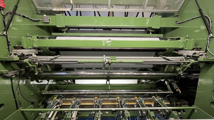 Used (visible in production) 2000 Dusenbery Europe Ltd. slitter rewinder mod. 375