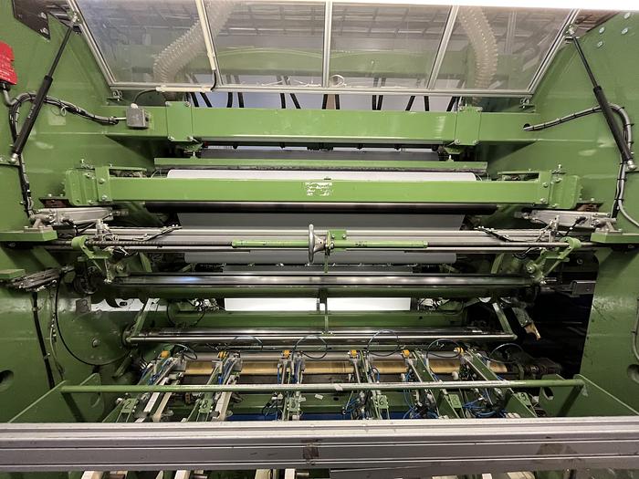 Used (visible in production) 2000 Dusenbery Europe Ltd. slitter rewinder mod. 375