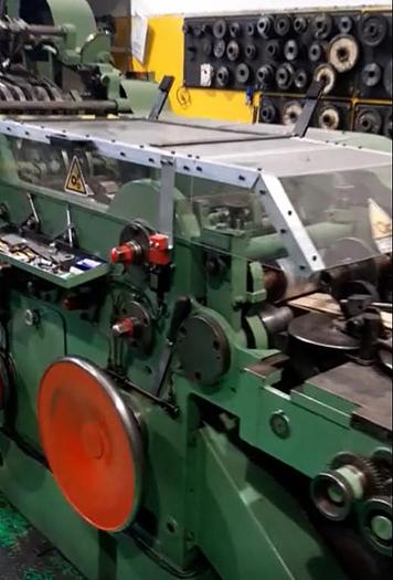 Used (visible in production) W&H TRIUMPH 3 with in-line 3 col. flexo | Square bottom paper bag making machine