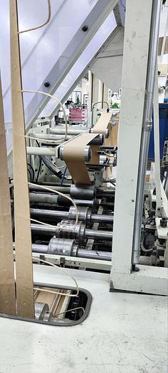 Used 2013 NEWLONG 148T+504 TH-7 | square bottom paper bag making machine with twisted handles unit