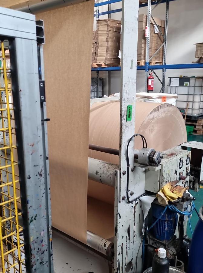 Used (visible in production) 2003 MANZONI SERIANA 31 with in-line 4 colors flexo printer