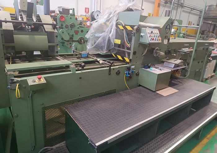 Used HONSEL HONCO 722 | Vacuum cleaner bag finishing machine (for applying cardboard collars and folded ends)