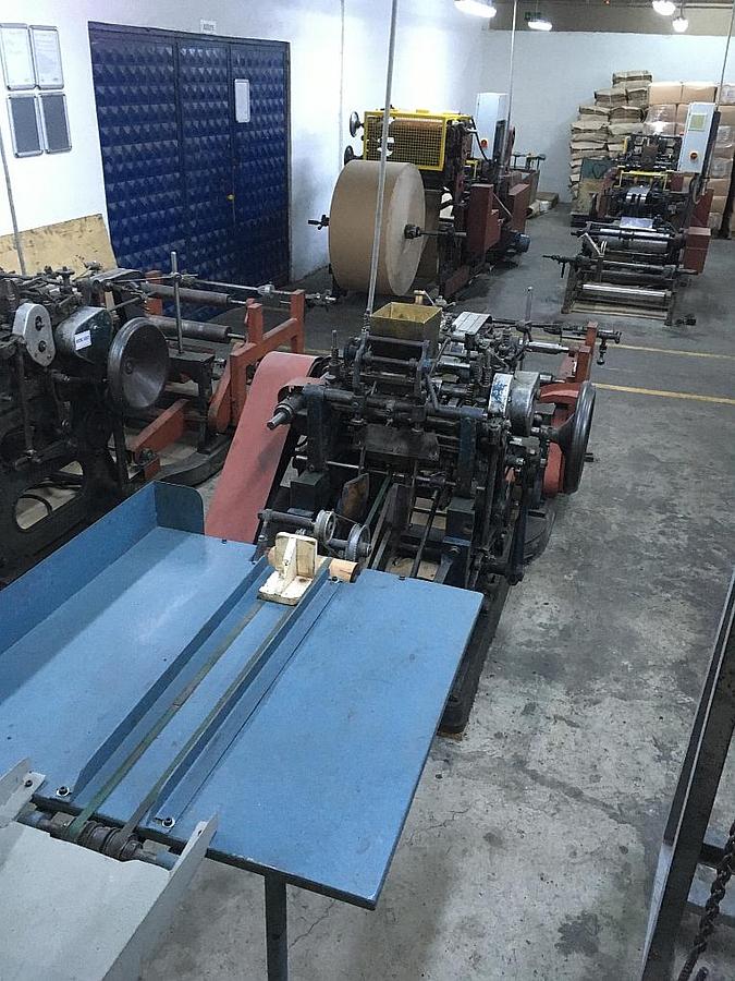 Used HOLWEG Cross bottom (hexagonal) paper bag making machine