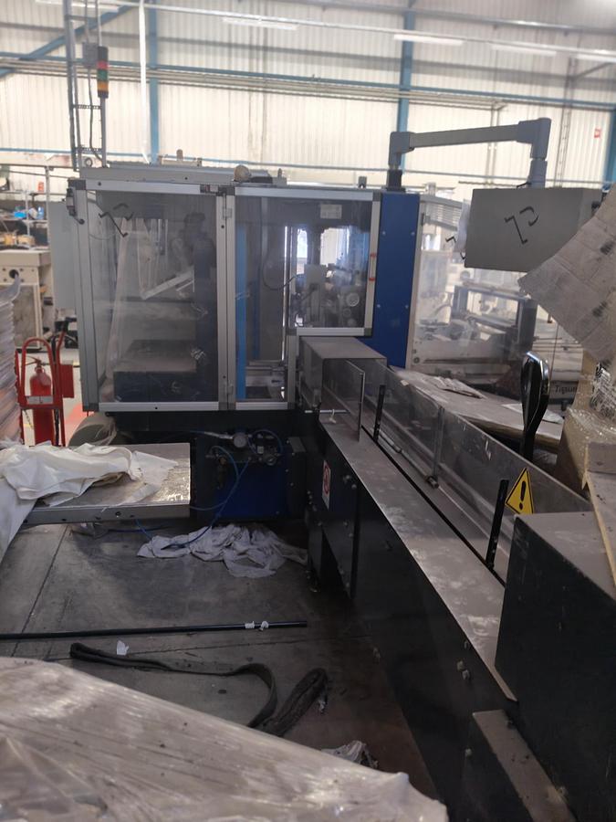 Used LYSH (Israel)  Napkin Making line  Wwith 4 clor printingunit + TISSUE PACKAGING (Italy) TP45 Wrapping Unit for Napkin
