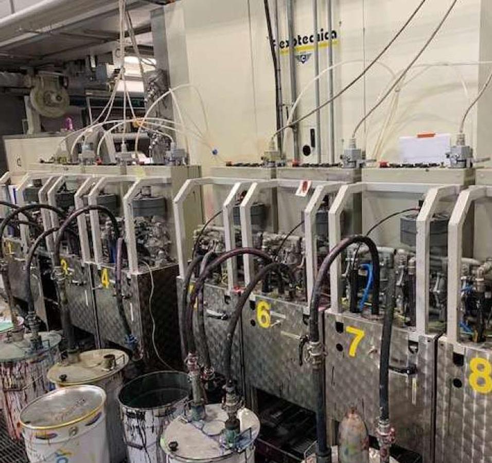 Used 2001 FLEXOTECNICA TACHYS Gearless 8 col. C.I. Flexo