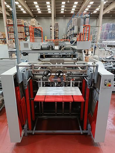 Used 2017 (JIANGSHE) Jiangsu Fangbang Machinery QFP14C - SHEET FED square bottom paper bag machine with TWISTED handles unit