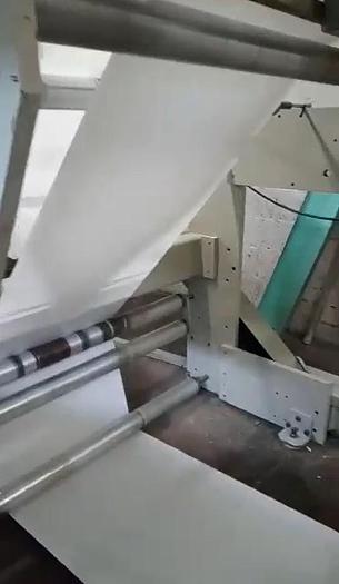 Used (visible in production) 2002 MANZONI Seriana 40 with 4 col. flexo - Flat & satchlel paper bag making machine