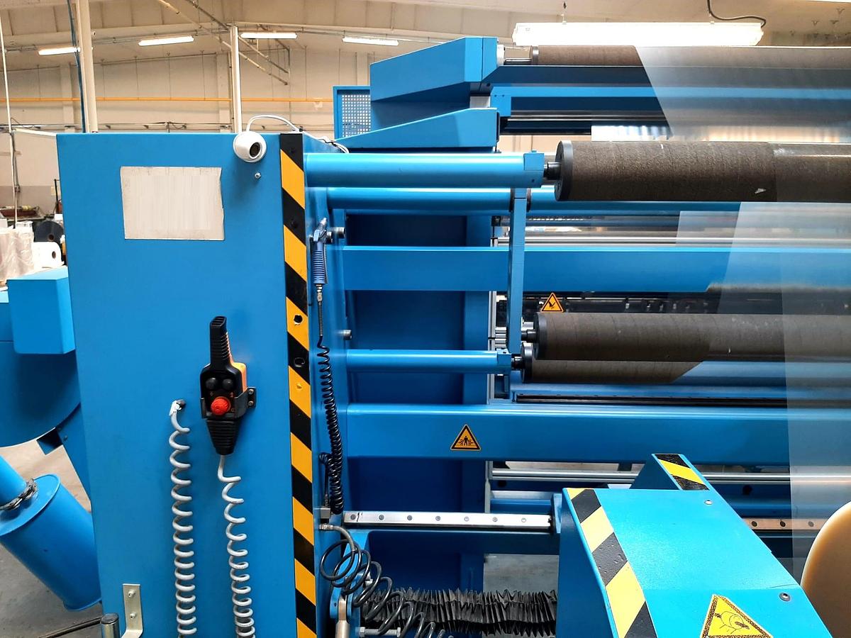 Used (visible in production) KAMPF Conslit II 20/085 | Slitter-Rewinder (2050 mm)