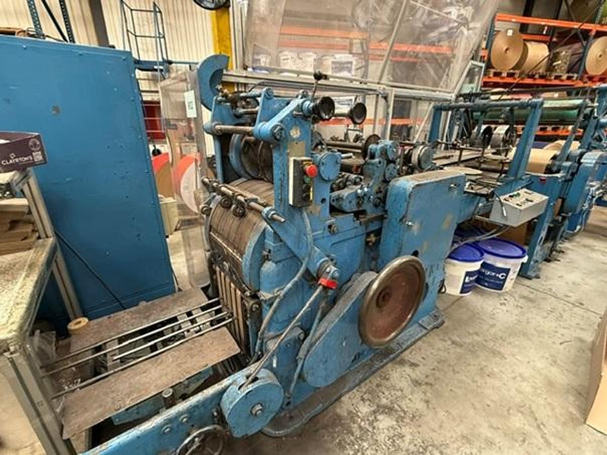 Used (visible in production) 3x HOLWEG (RS2 | RS2 | RS1) | Flat and gusseted paper bag making machines