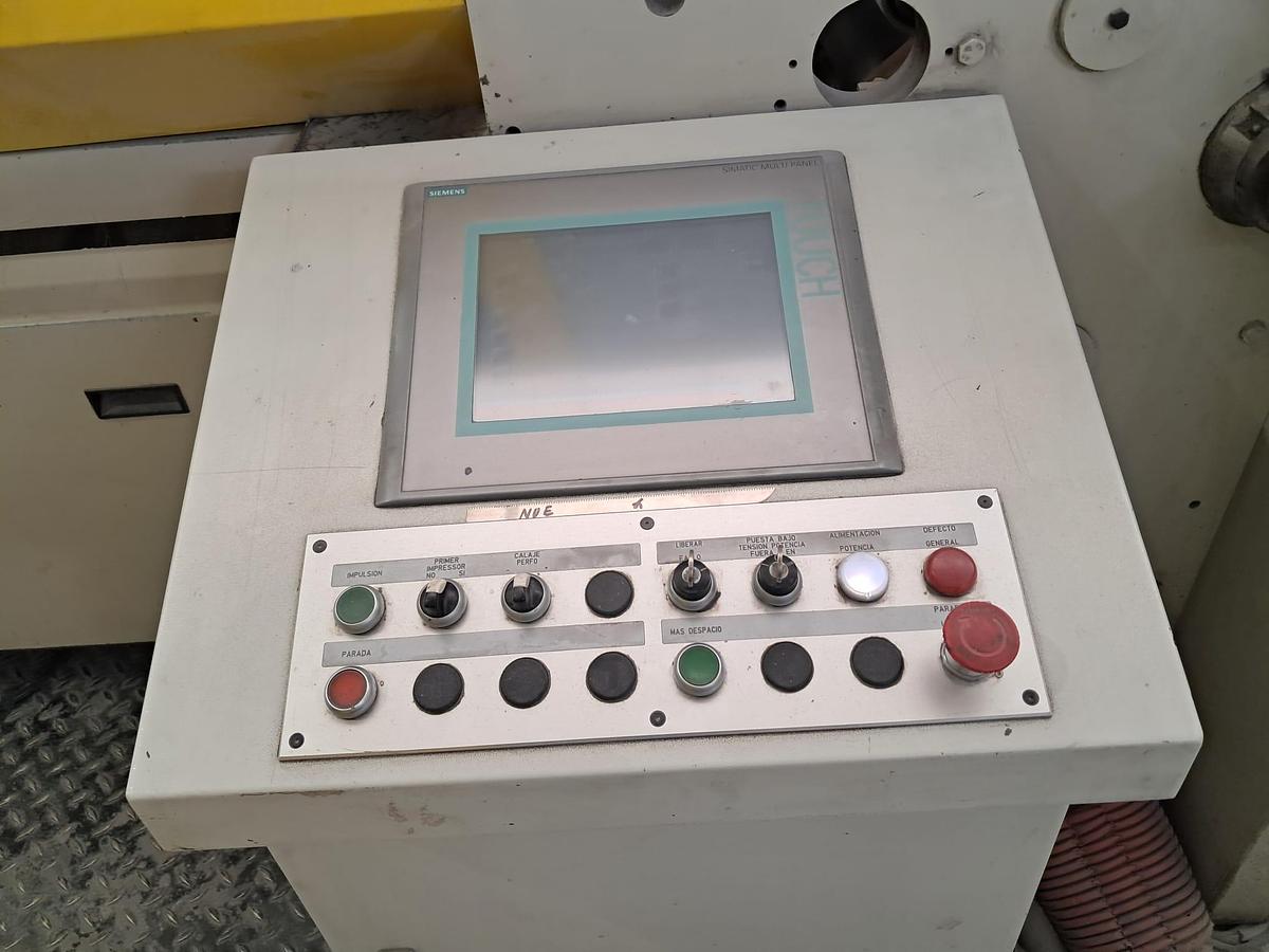 Used (visible in production) 2007 HOLWEG HOLWEG RS 26 Servotech | flat satchel paper bag making machine with window unit and in line flexo