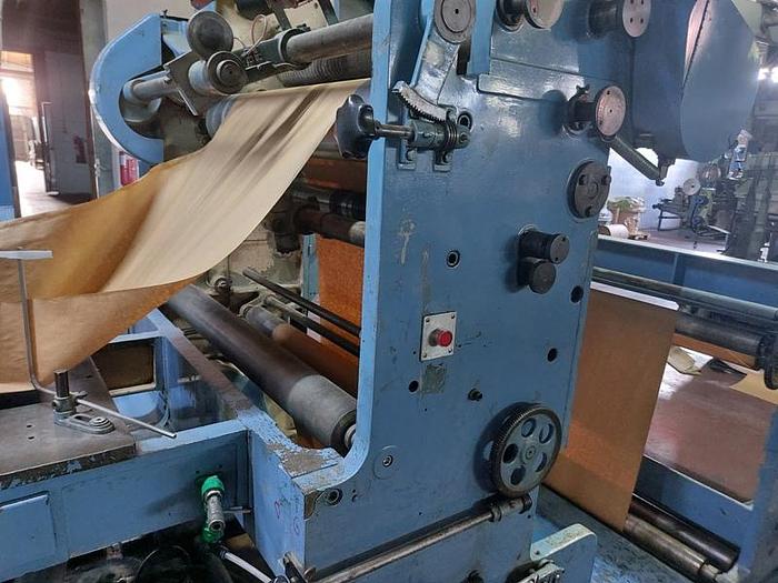 Used (assembled but no longer visible in production) 1968 WINDMÖLLER & HÖLSCHER (W&H) TRIUMPH 3 - SOS paper bag making machine