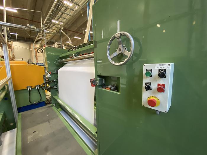 Used (visible in production) 2000 Dusenbery Europe Ltd. slitter rewinder mod. 375