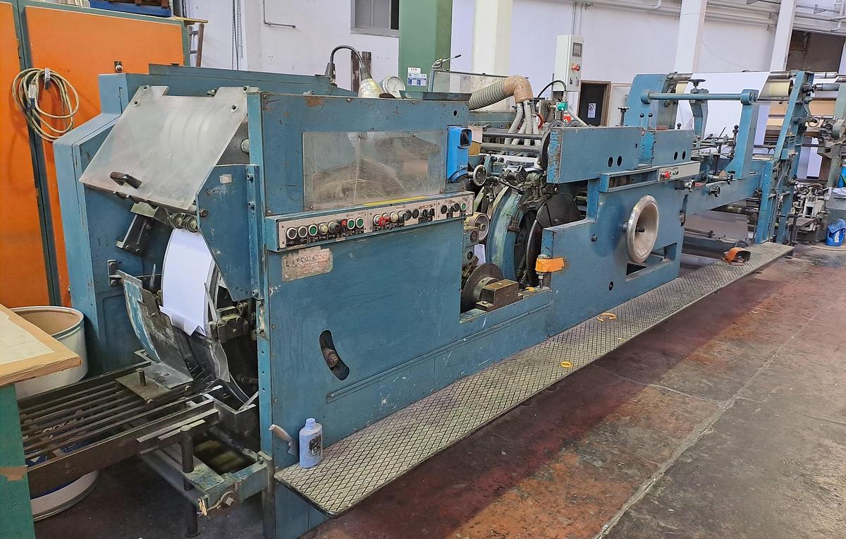 Used HOLWEG ROTABLOK SOS | Paper Bag Machine – Square-Bottom Bags with Flap, adhesive strip - with in-line 3 Colour Flexo
