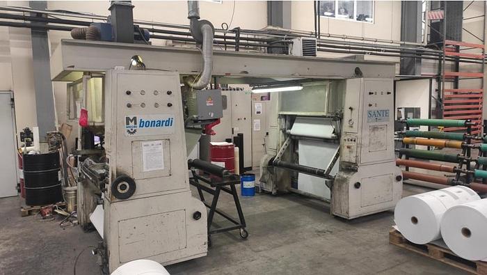 Used (visible in production) 2001 Bonardi Santè 1200 - Solventless laminator