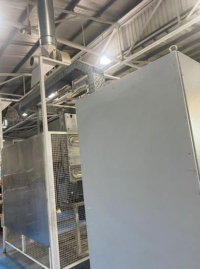 Used (visible in production) 2012 W&H FLEXA (reel-to-reel) 4 col. Stack flexo with FILMATIC® S Mono-Winder & Unwind unit (1570 mm)