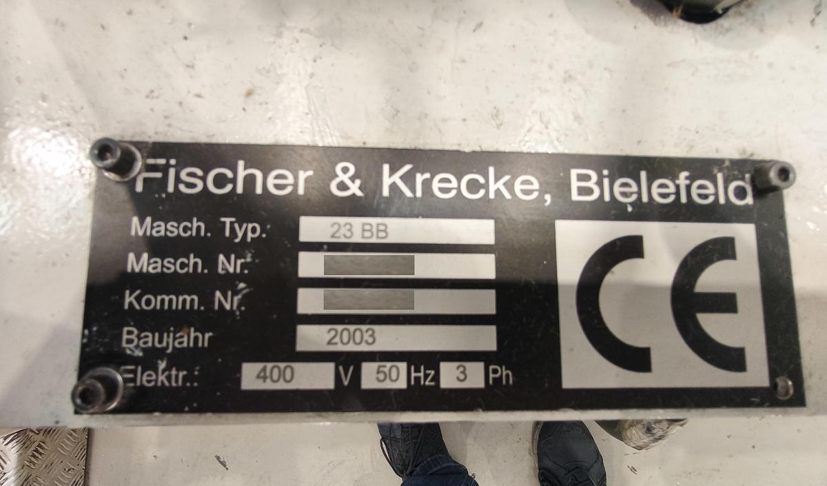 Used (visible in production) 2003 Fischer and Kecke Combi 23 BB